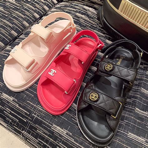 chanel metallic dad sandals|chanel dad sandals 2020 price.